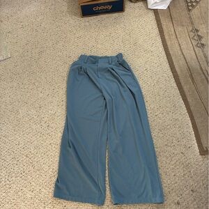 HALARA Light Blue Textured Pants